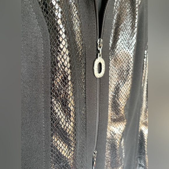 Vintage Joseph Ribkoff Zip-Up Top Women’s 8 - Picture 3 of 4